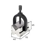 bloco em V com grampo 70x45x40 mm (par)