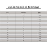 jogo calços paralelos 28 pçs p150