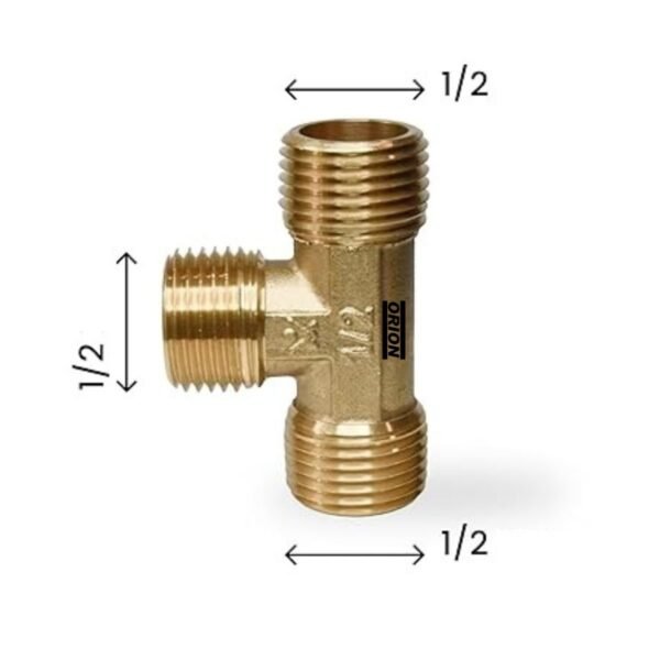 adaptador T para monocomando 1/2 cobre 92107 - Imagem 4