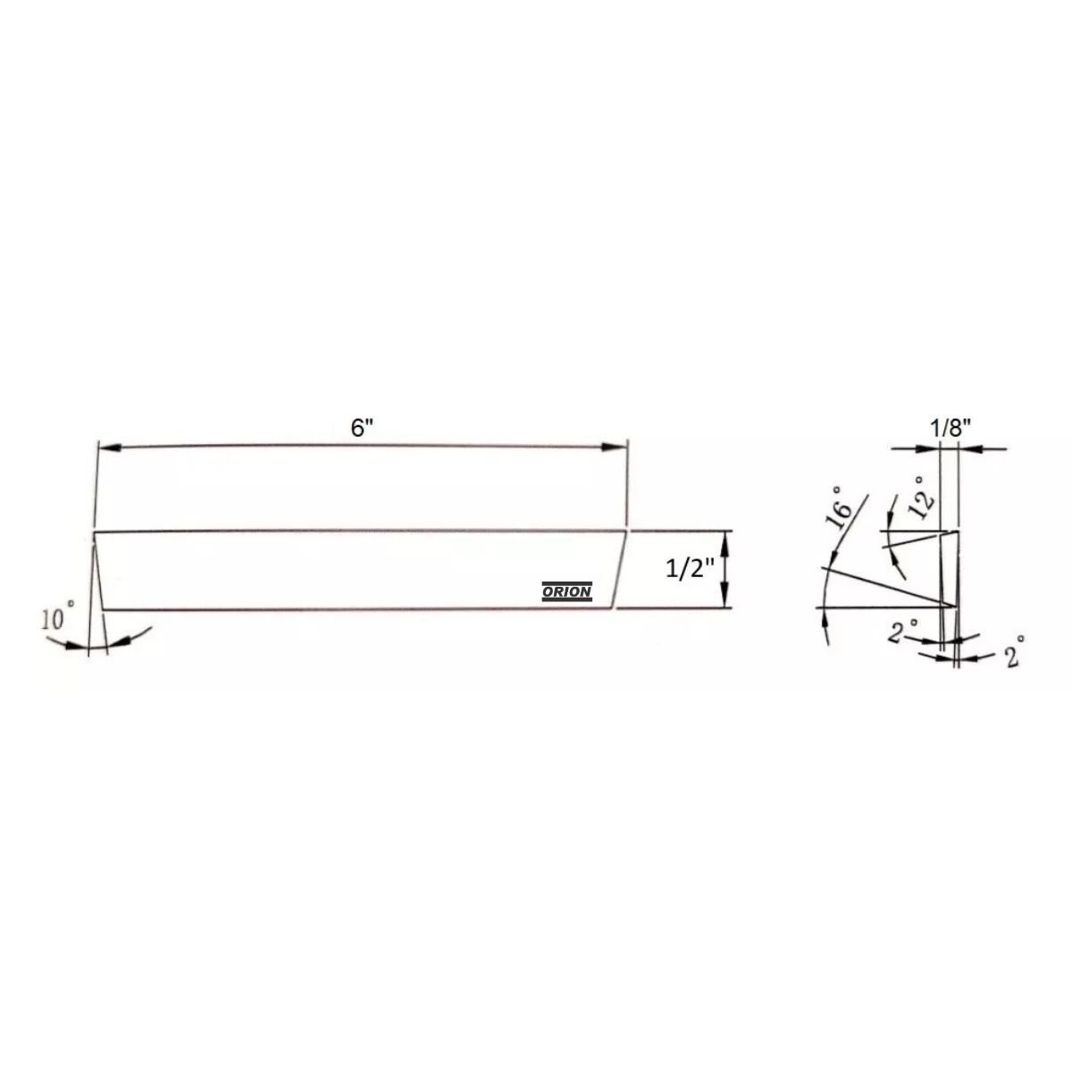 bedame hss aço rapido 1/2x1/8x6 - Imagem 3