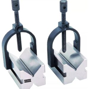 bloco em V com grampo 70x45x40 mm (par)