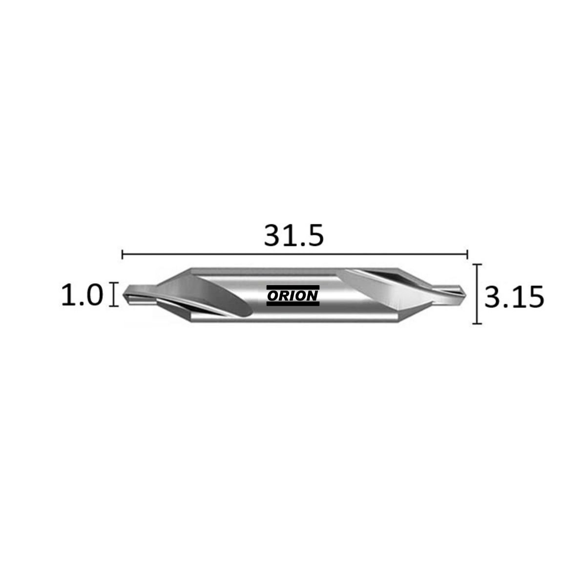 broca de centro 1.0x3.15 din333a - Imagem 3