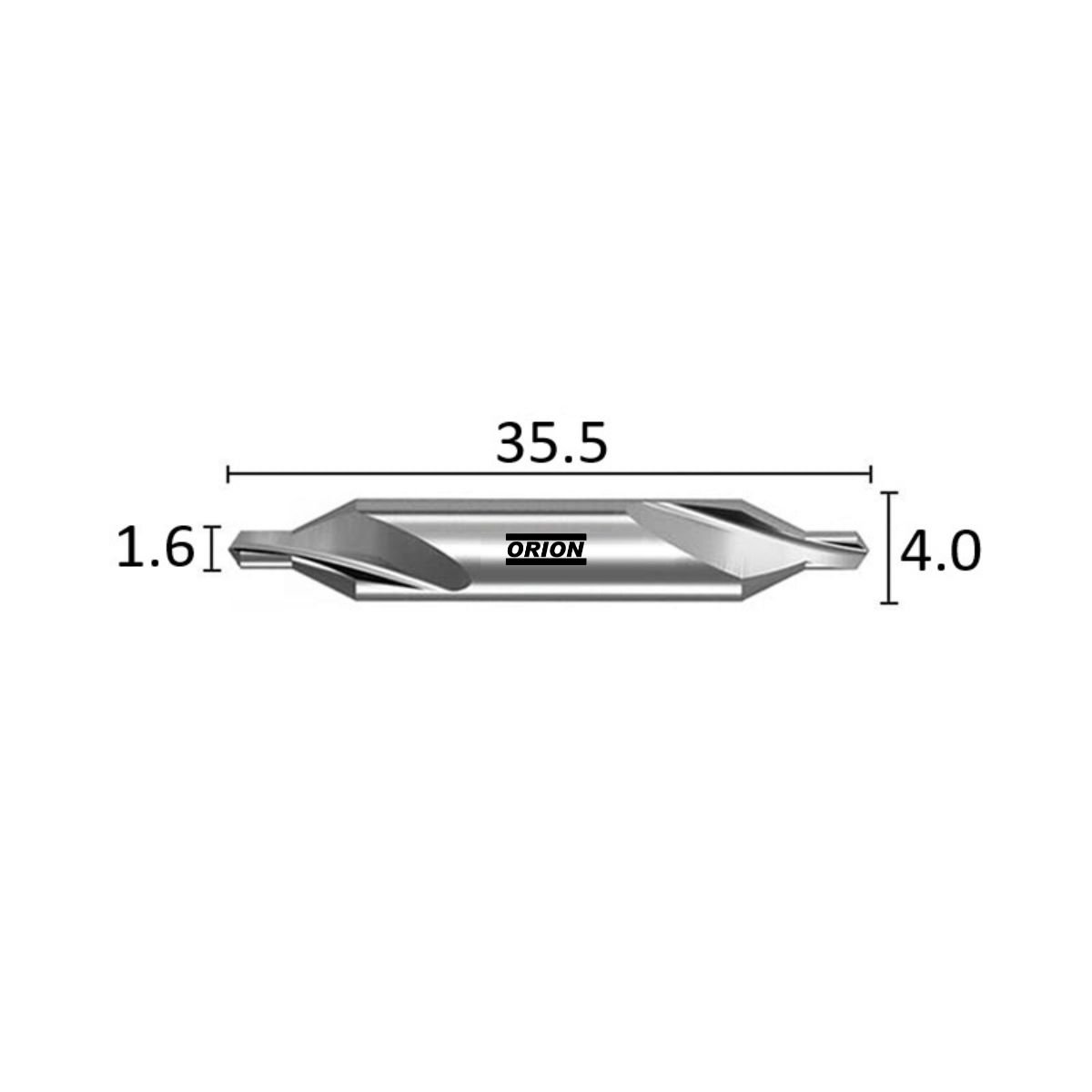 broca de centro 1.6x4 din333a - Imagem 3