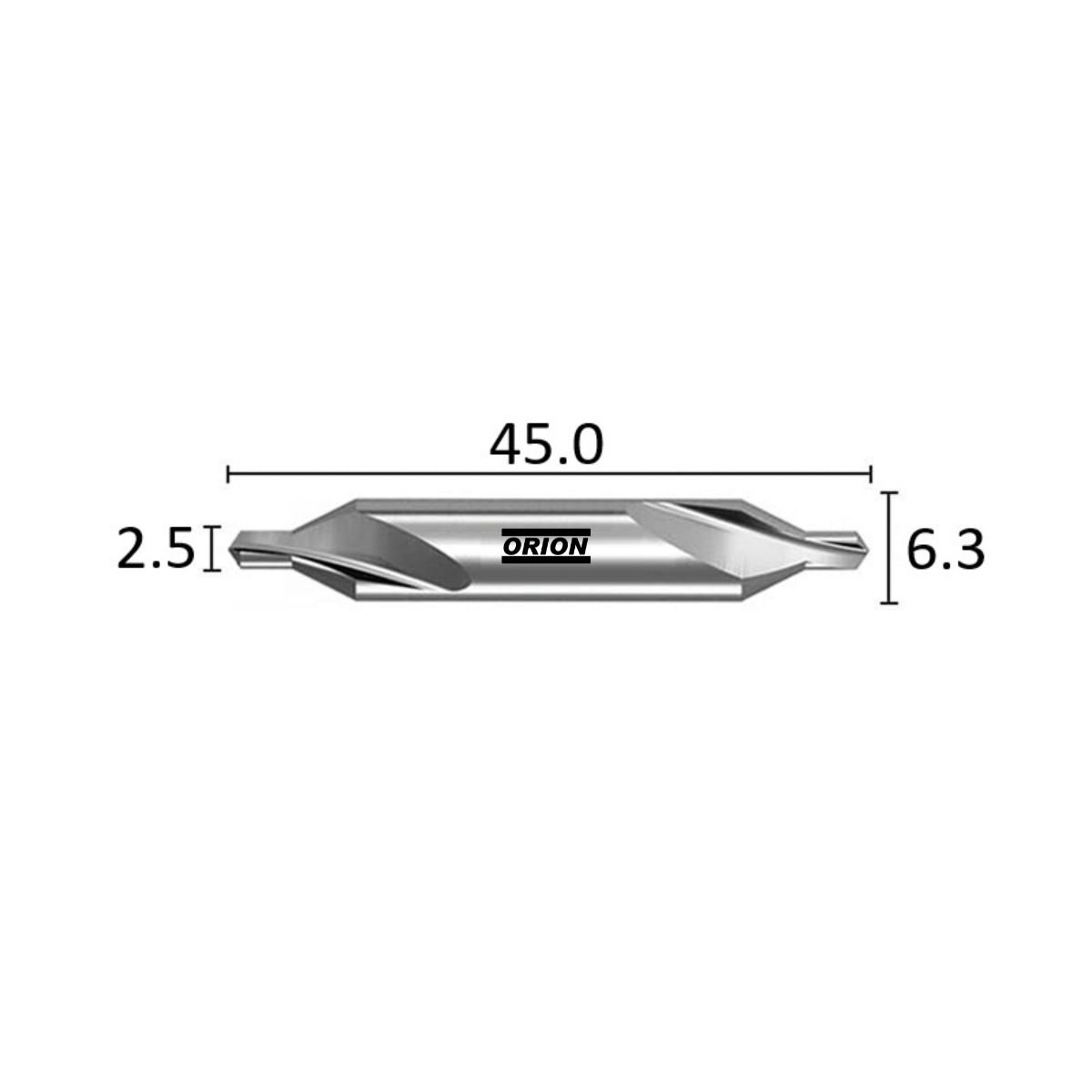 broca de centro 2.5x6.3 din333a - Imagem 3