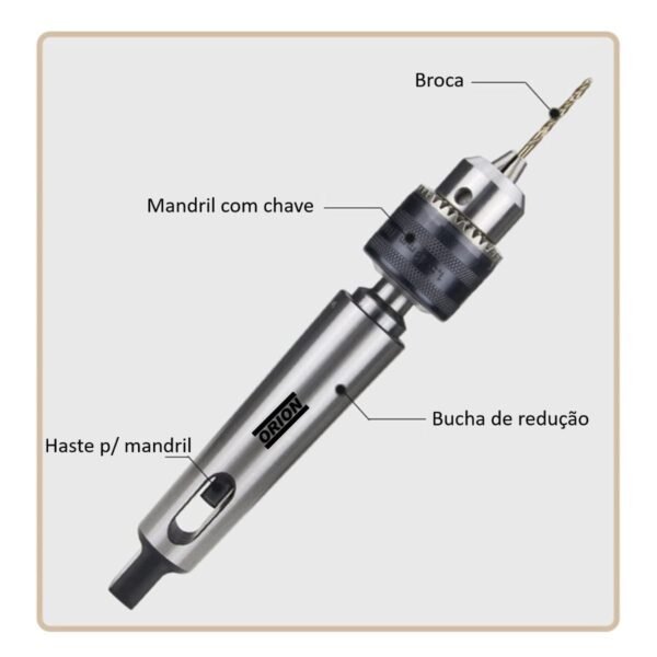 bucha reduçao cone morse 6x3 - Imagem 5