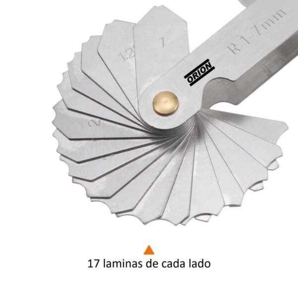 calibrador de raio 01,0 a 07,0 mm - Imagem 4