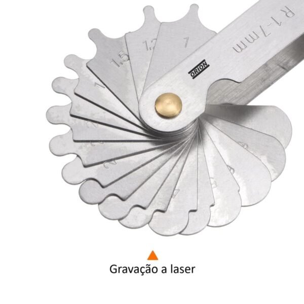 calibrador de raio 01,0 a 07,0 mm - Imagem 5