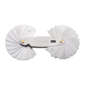 calibrador de raio 15,5 a 25,0 mm