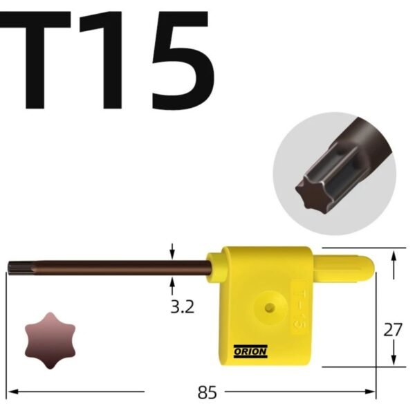 chave torx t15 bandeira - Imagem 3