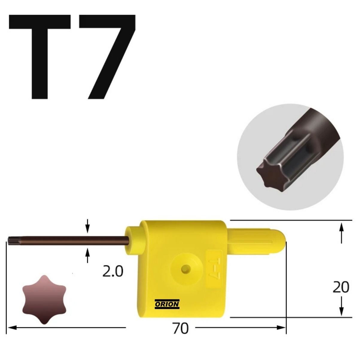 chave torx t7 bandeira - Imagem 3