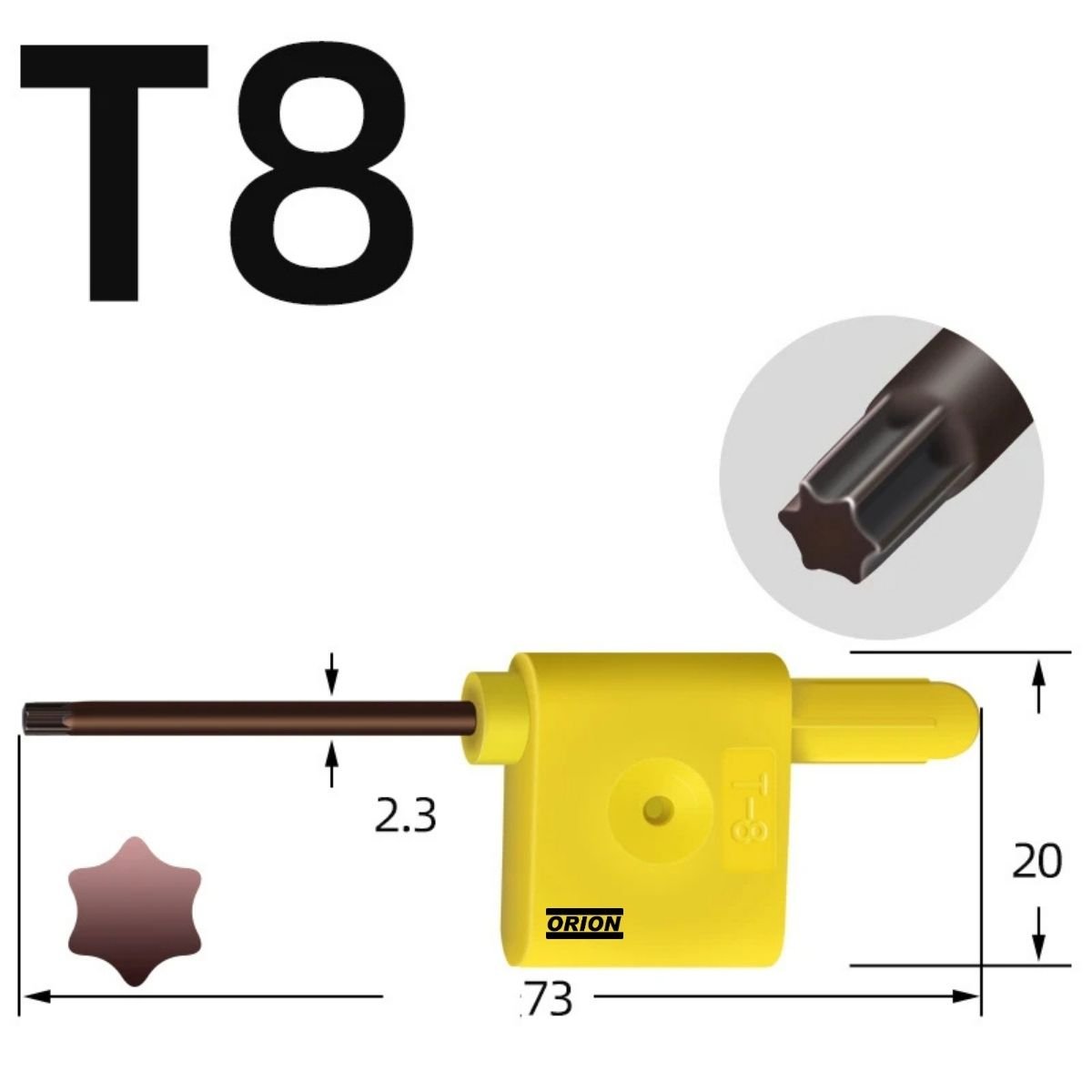 chave torx t8 bandeira - Imagem 3