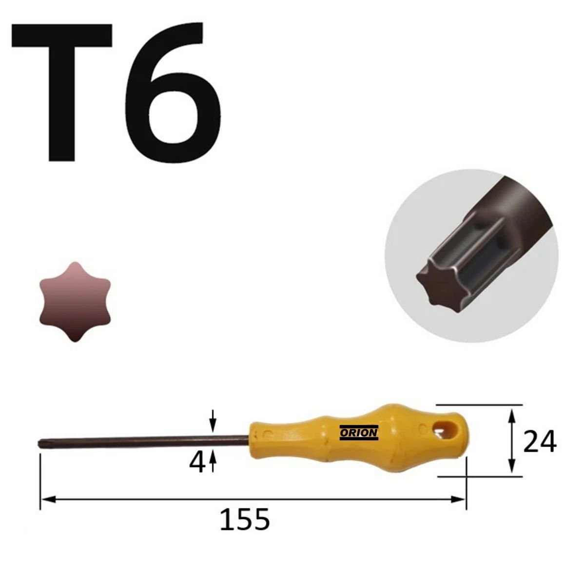 chave torx t6 fenda - Imagem 3