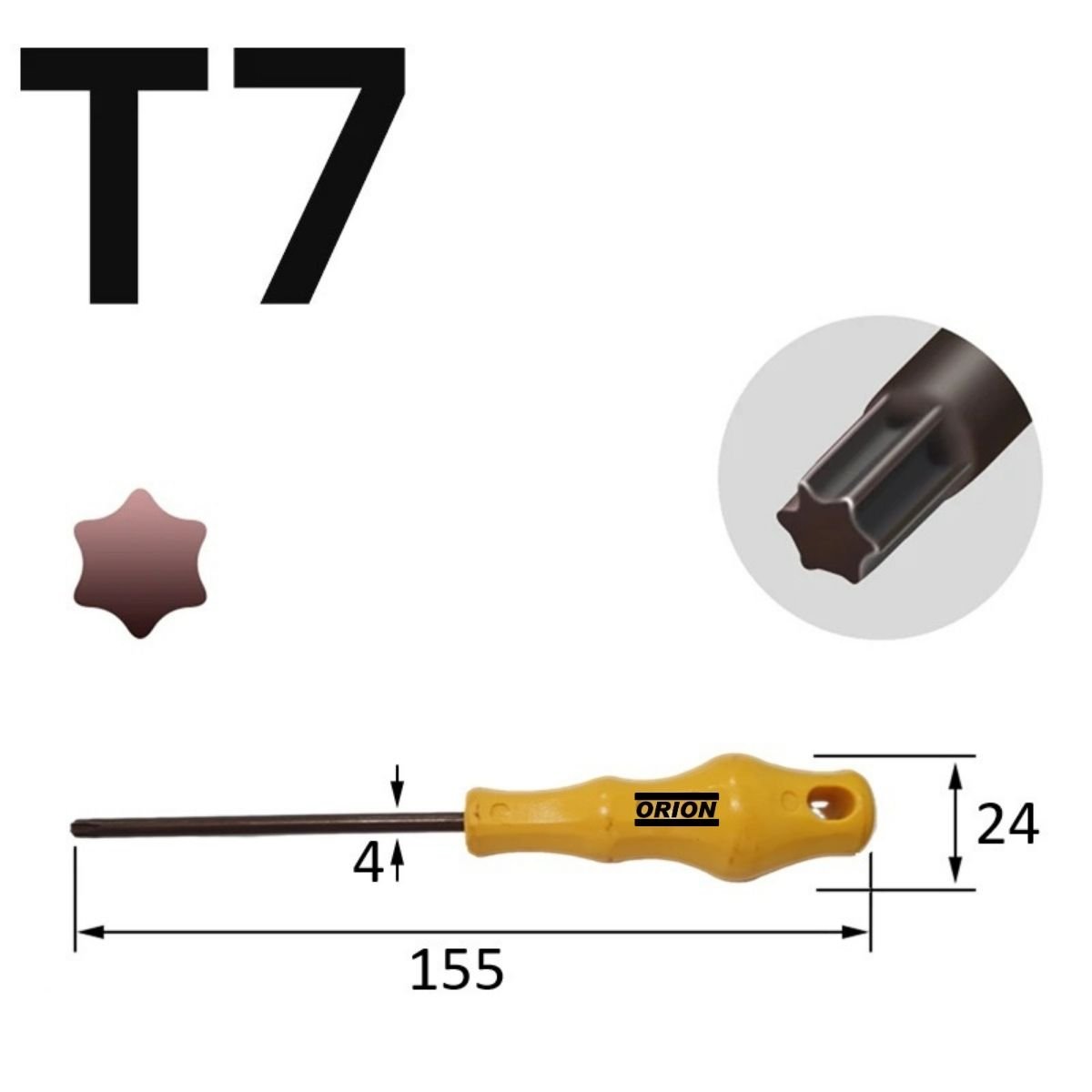 chave torx t7 fenda - Imagem 3