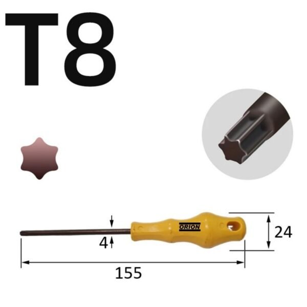chave torx t08 fenda - Imagem 3