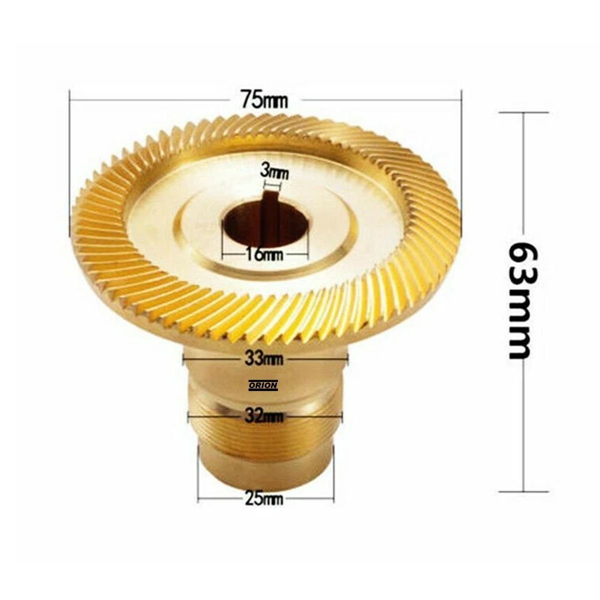 engrenagem bronze helicoidal avanço automatico APF-500 - Imagem 3