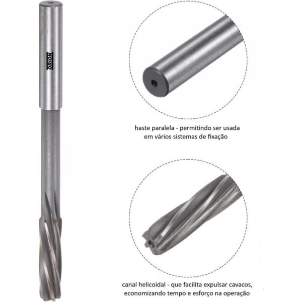 ferramenta alargador maquina 12 mm helicoidal din212d - Imagem 2