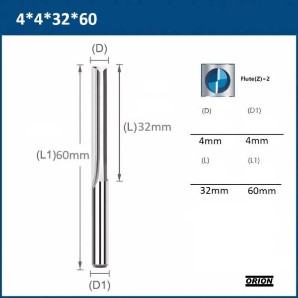 fresa corte reto 4x32 router cnc mdf acm - 2 cortes - Imagem 2