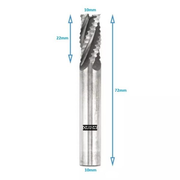 fresa desbaste HSS 10 mmx22x72xh10 - Imagem 3