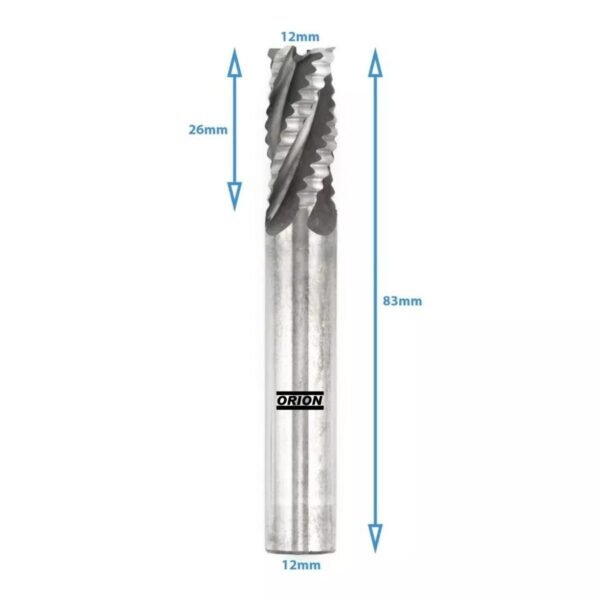 fresa desbaste HSS 12 mmx26x83xh12 - Imagem 3