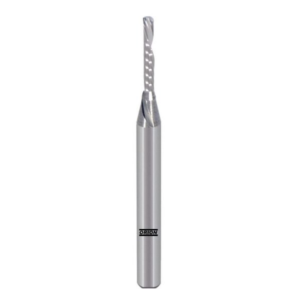 fresa para acrilico 1 corte invertido down cut 2,0mmx12xh1/8