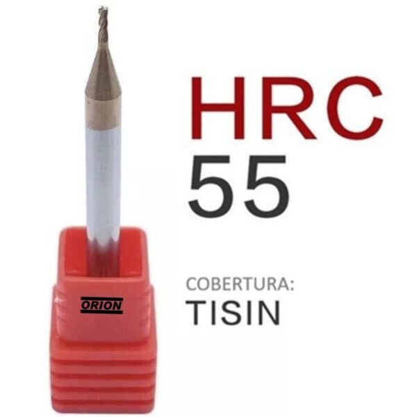fresa topo metal duro 4 cortes 02 mmx06x050xh4 TiSiN - Imagem 3