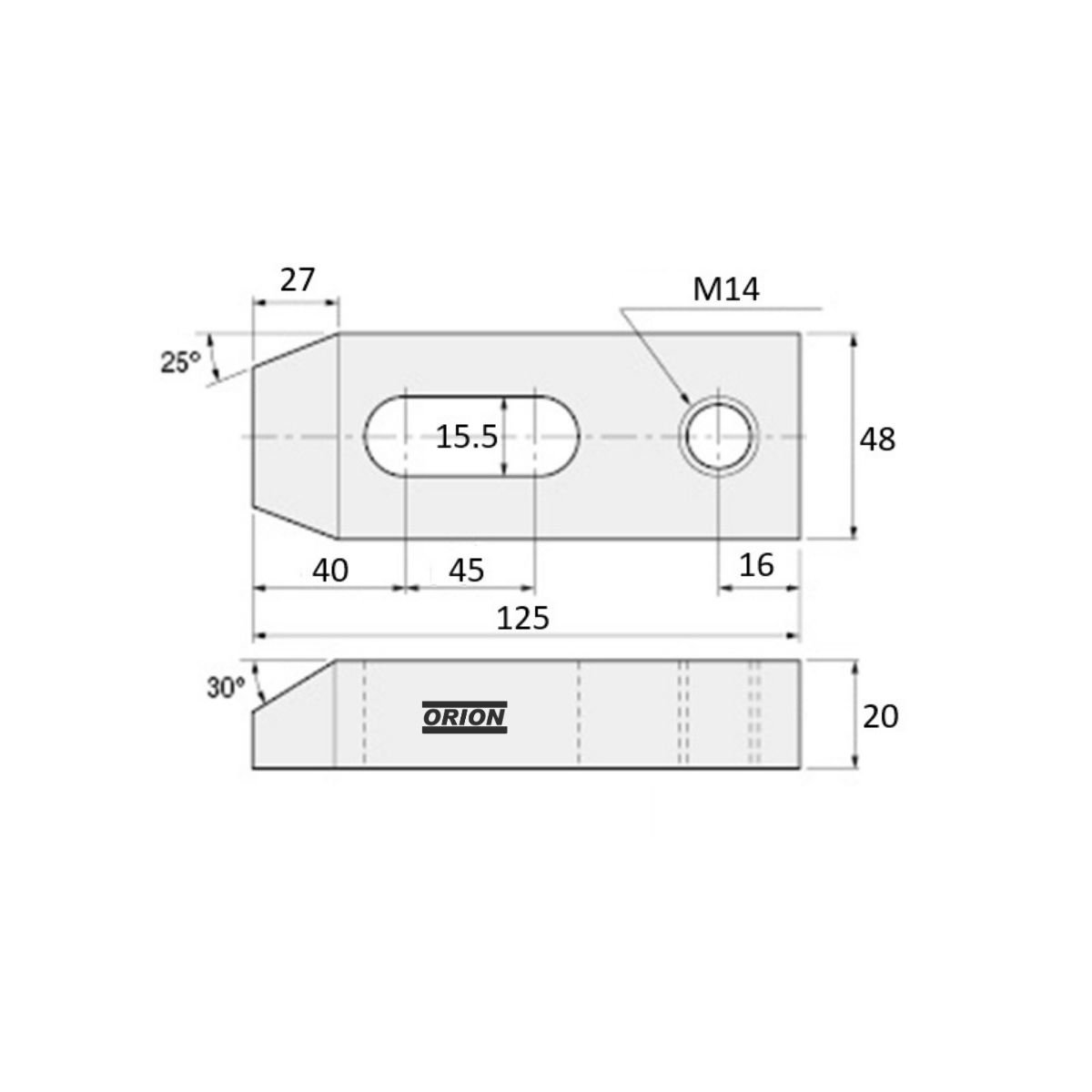 grampo fechado de encosto m14 - Imagem 3