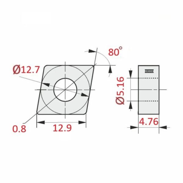 inserto cnmg 120408 ma un4015 - Imagem 3