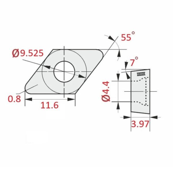 inserto dcgt 11t308 al nk0010 - Imagem 3