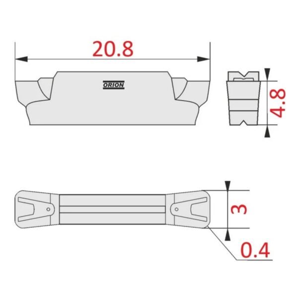 inserto mgmn 300 m un4015 - Imagem 3