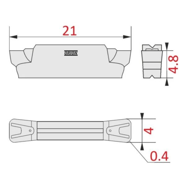 inserto mgmn 400 m un4015 - Imagem 3