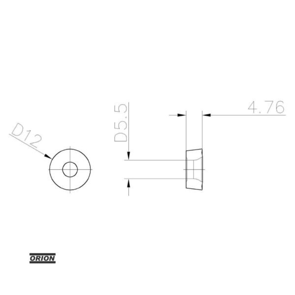 inserto rcgt 1204 tk m01 - Imagem 3