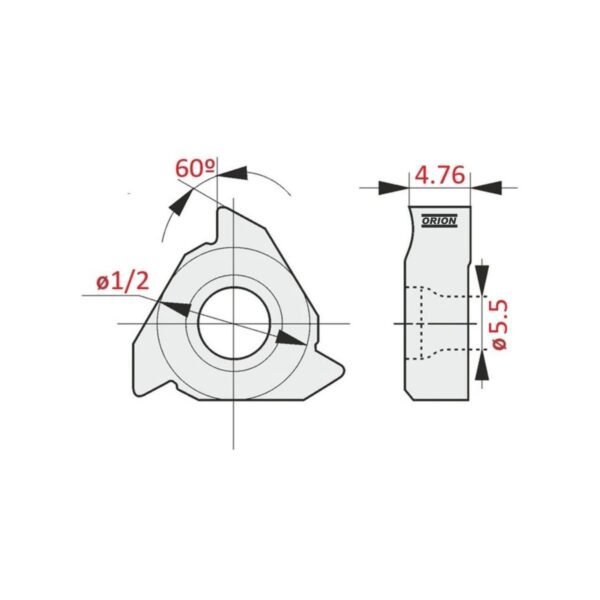 inserto rosca 22 er n60 na un4015 - Imagem 3