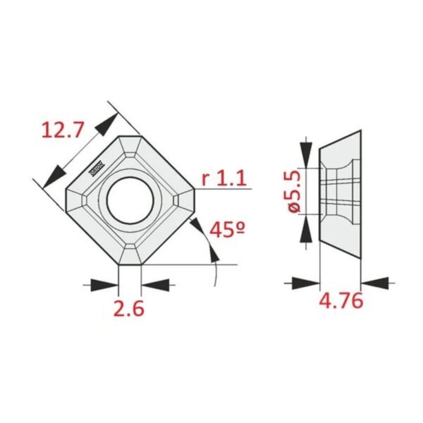 inserto seht 1204 aftn xm un4015 - Imagem 3