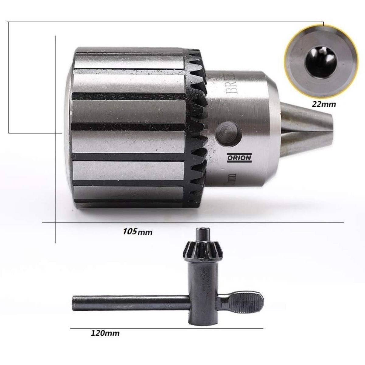 mandril com chave 5 a 20mm b22 - Imagem 3