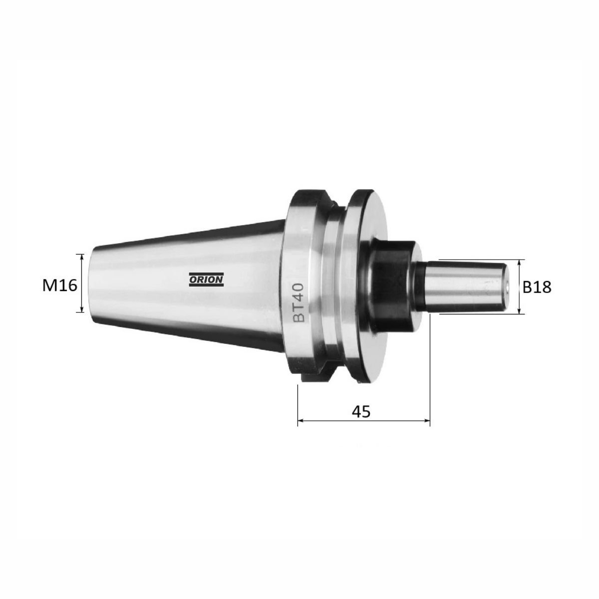 mandril porta mandril bt40 b18 - Imagem 3