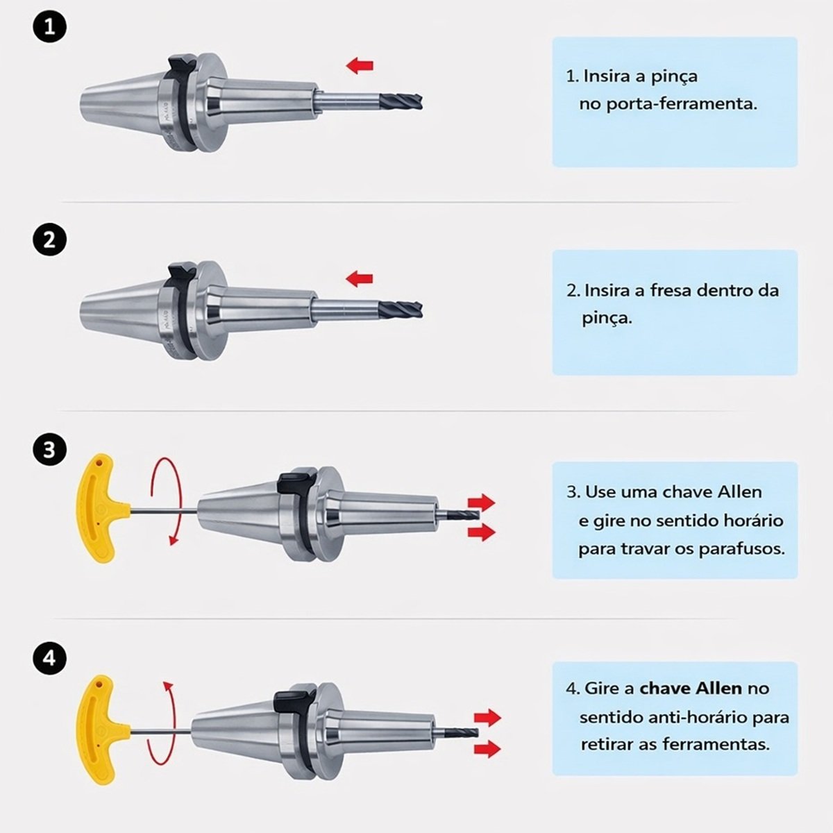 pinça dc12 08mm alta precisão - Imagem 5