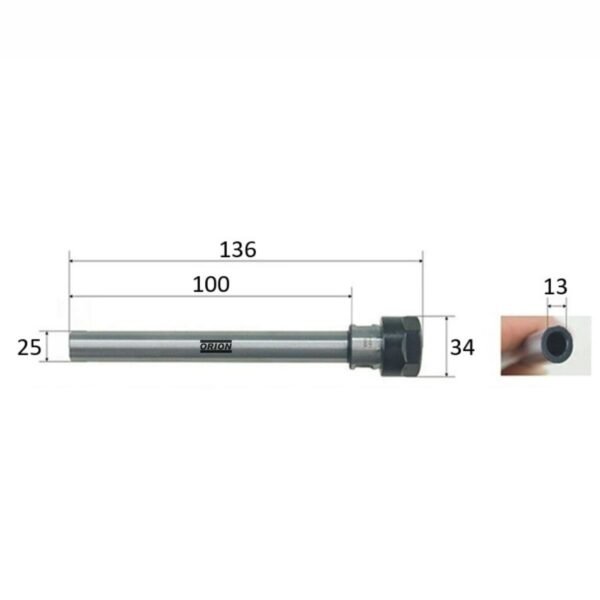 mandril porta pinças er20 haste paralela 25x100 mm - Imagem 3