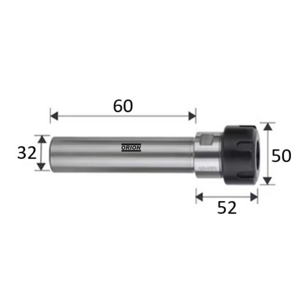 mandril porta pinças er32 haste paralela 32x60 mm - Imagem 3