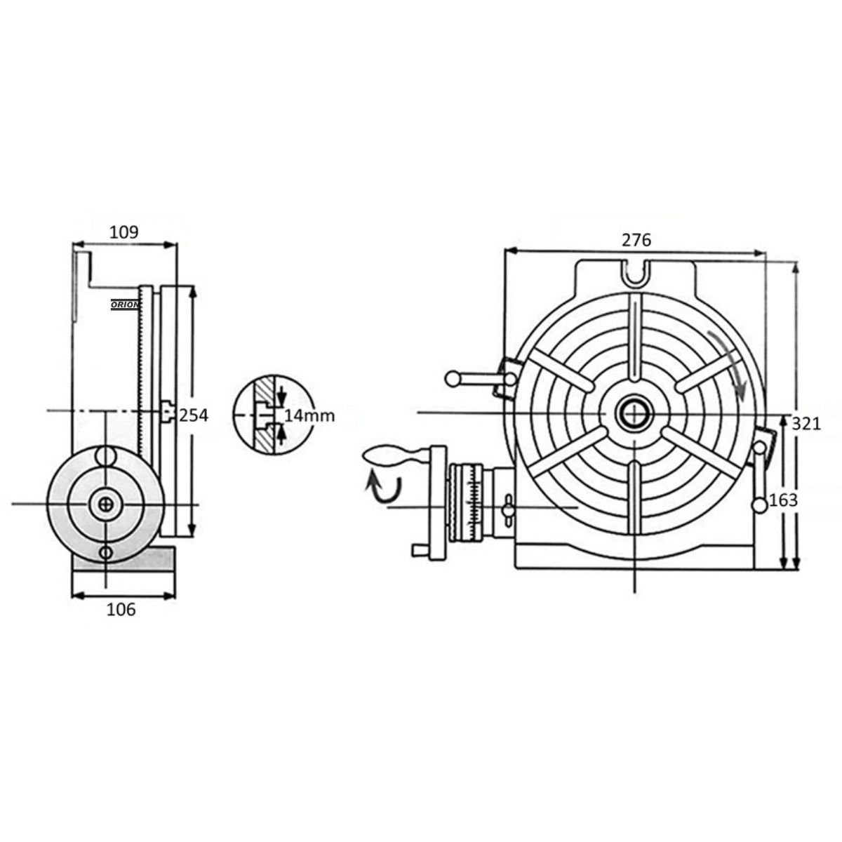 mesa divisora 250mm - Imagem 3
