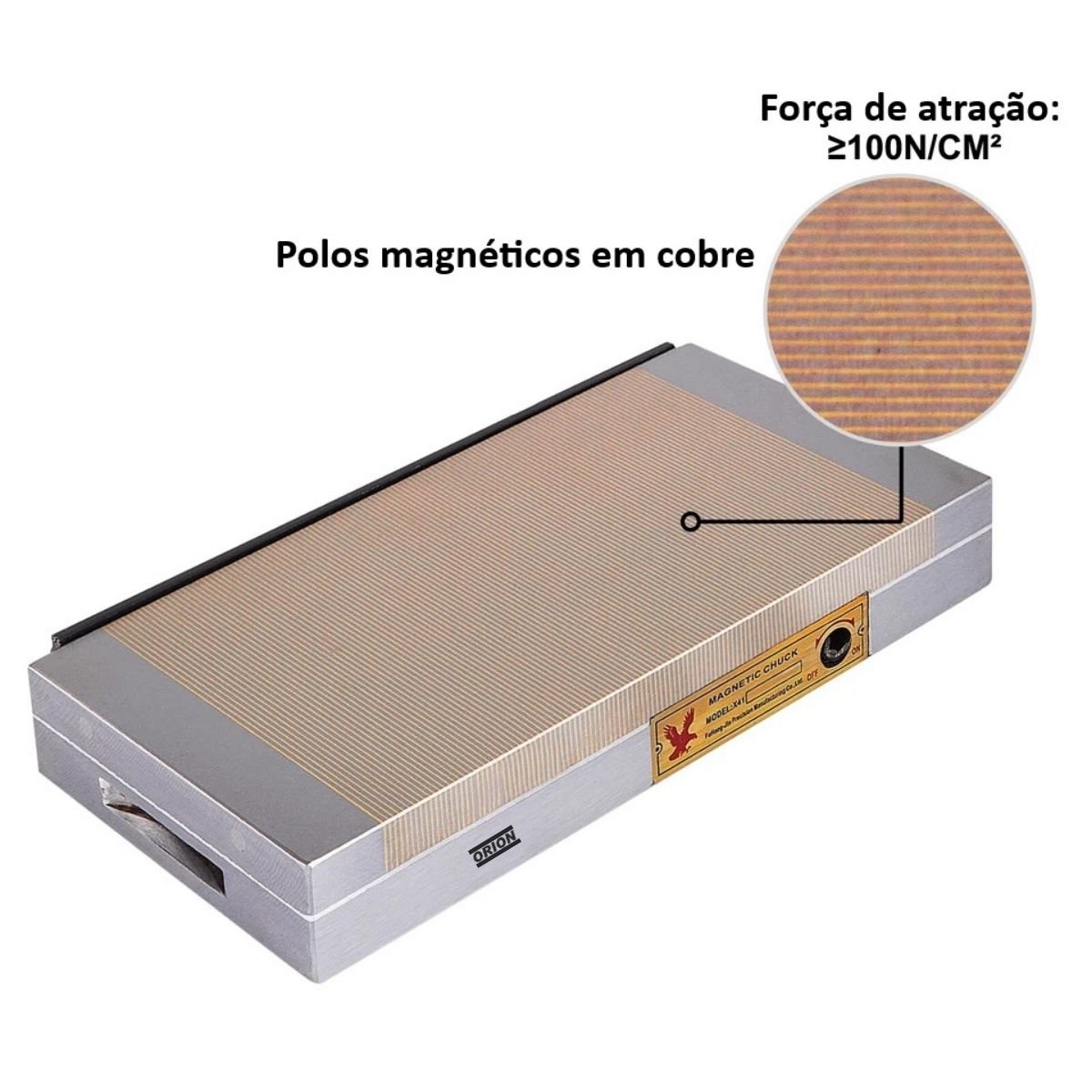 mesa magnetica passo fino 300x150x45mm - Imagem 4