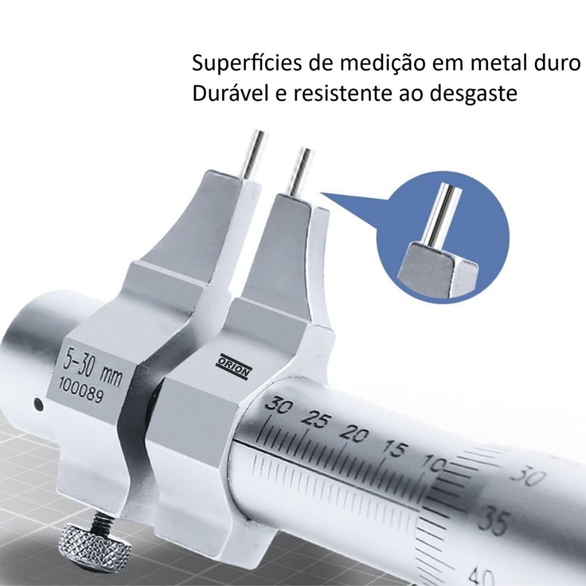 micrometro interno tipo paquimetro 05 a 030 mmx0,01 mm - Imagem 2