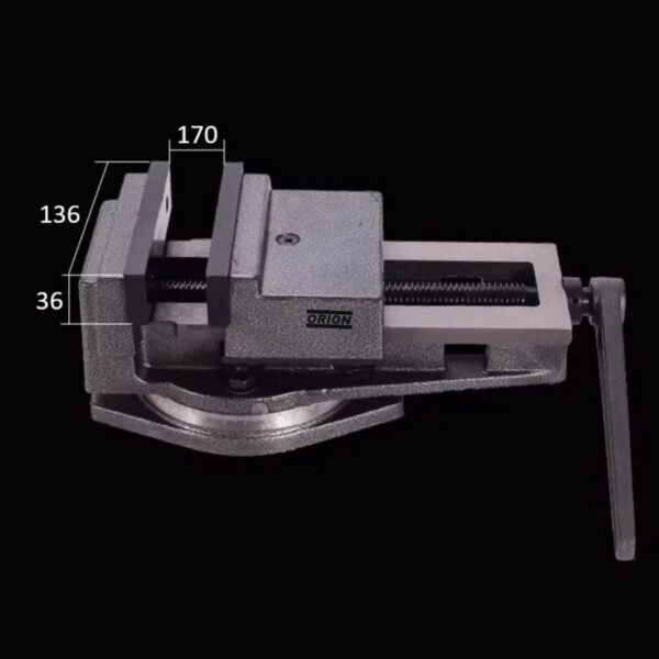 morsa giratoria abertura 170 mm modelo QB - Imagem 3