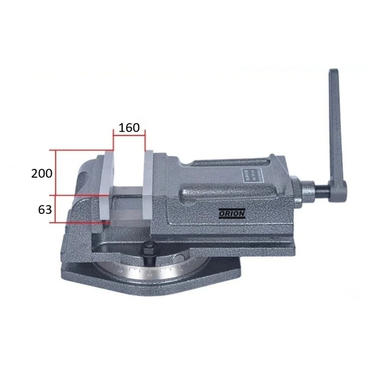 morsa giratoria abertura 160mm modelo QH - Imagem 4
