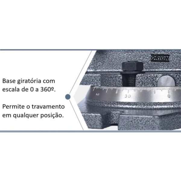 morsa giratoria abertura 125 mm modelo QH - Imagem 9