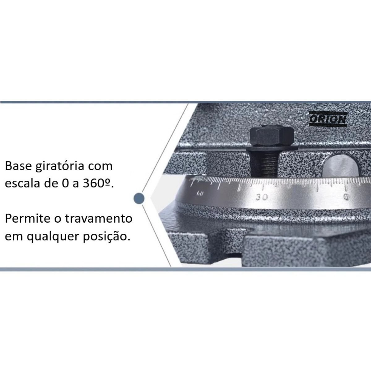 morsa giratoria abertura 160mm modelo QH - Imagem 9