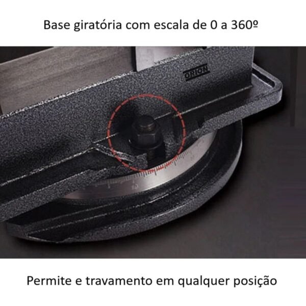 morsa giratoria abertura 170 mm modelo QM - Imagem 7