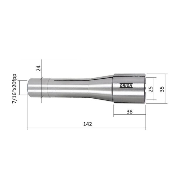 pinça para afiadora universal U3 R8 25 mm - Imagem 3