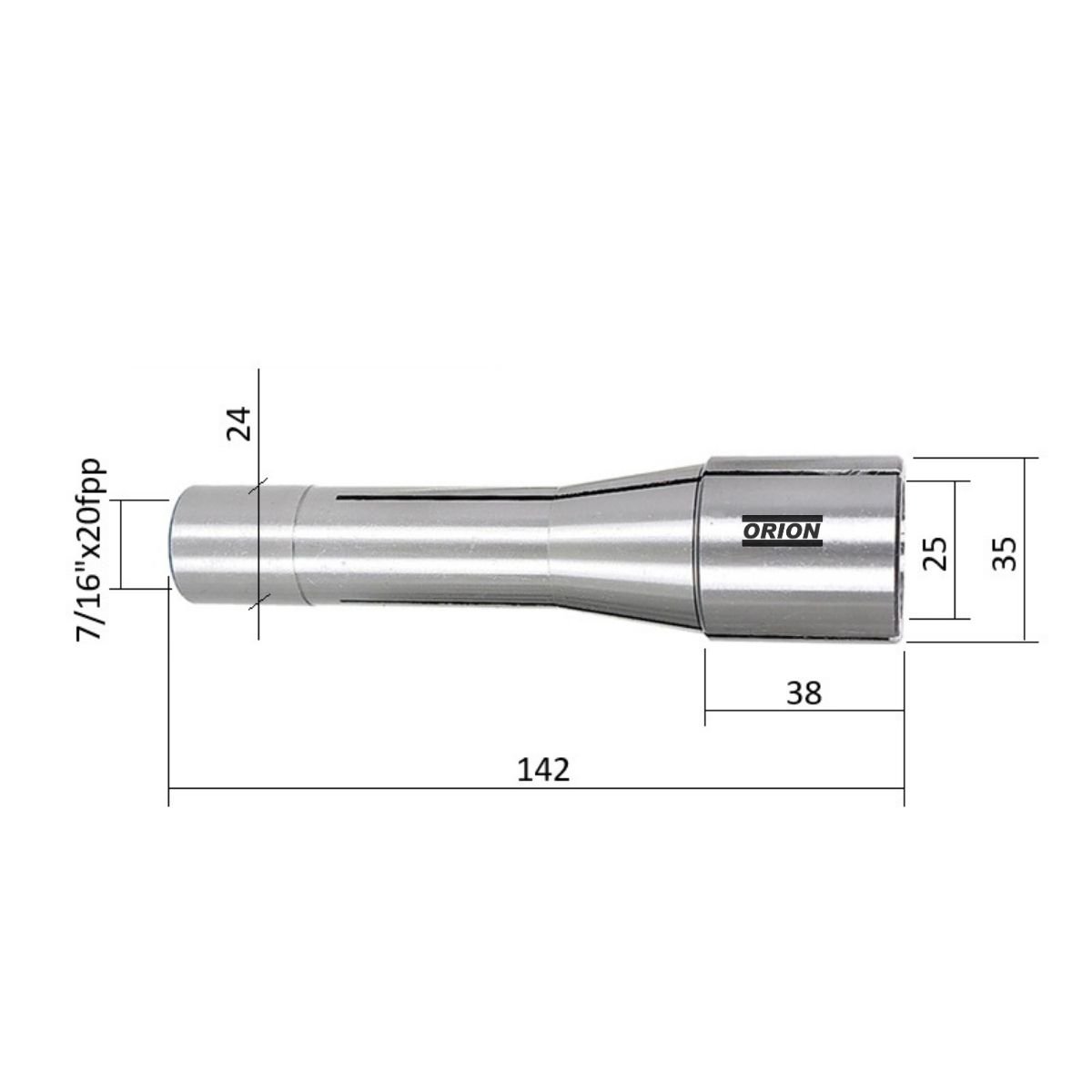pinça para afiadora universal U3 R8 25mm - Imagem 3