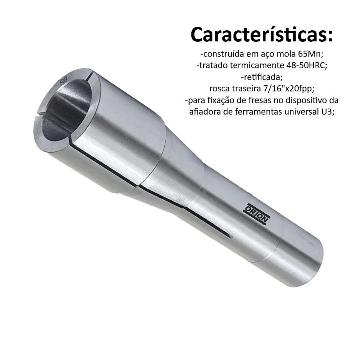 pinça para afiadora universal U3 R8 25mm - Imagem 5