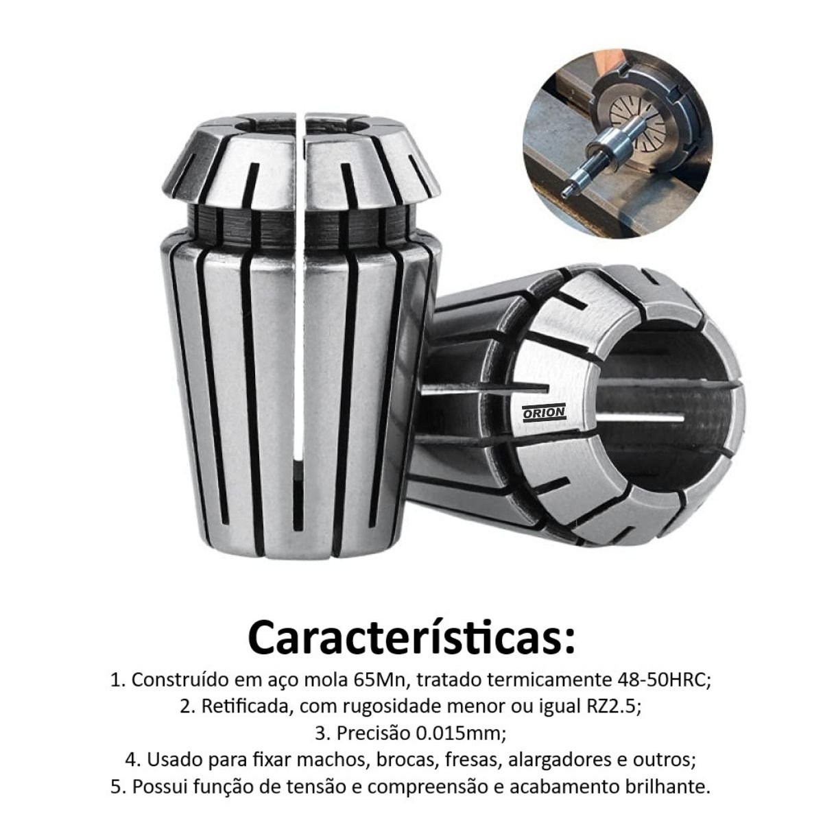 pinça er40 09mm - Imagem 2